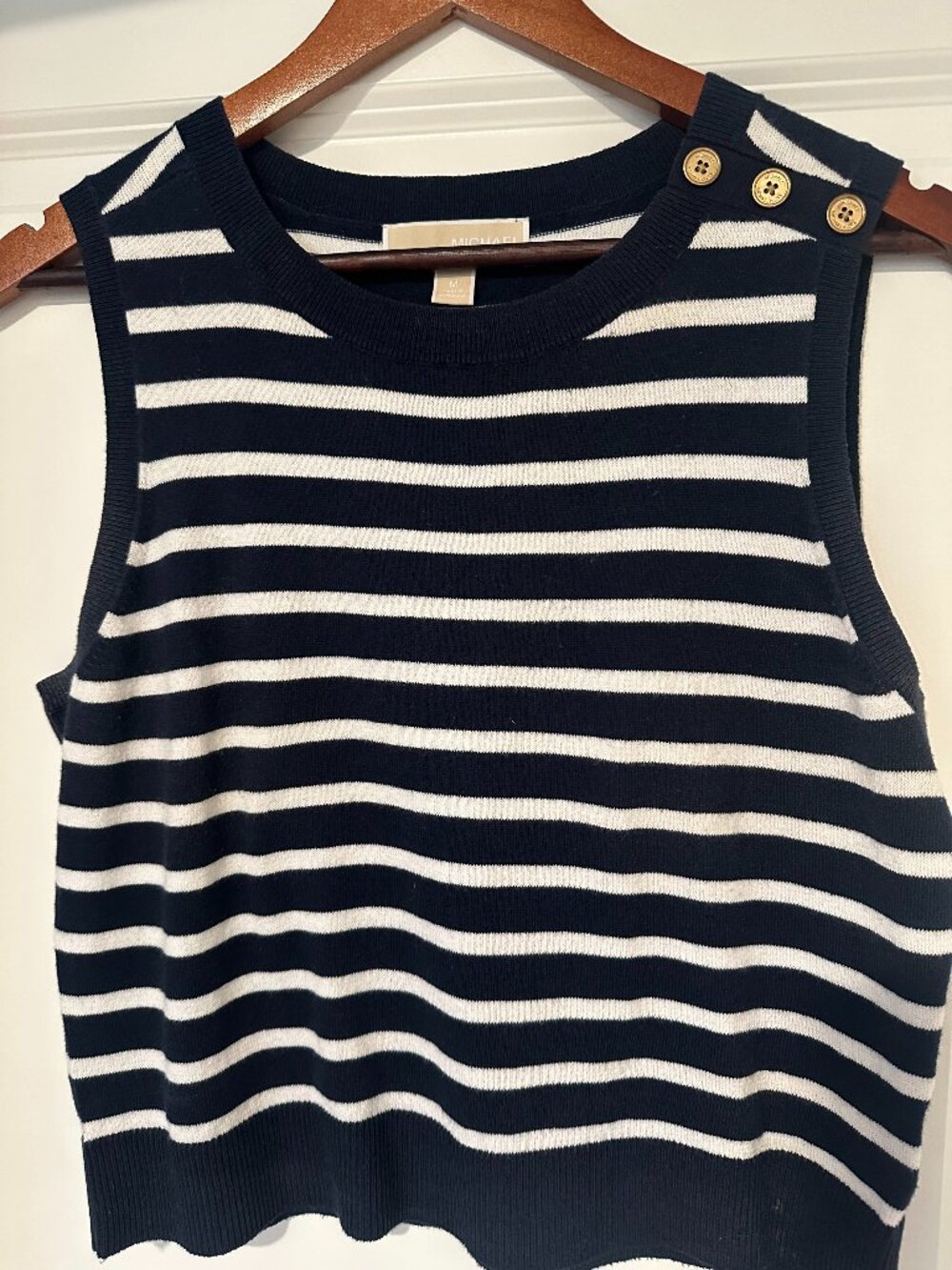 Michael Kors Women's Sweater Vest Top Nautical